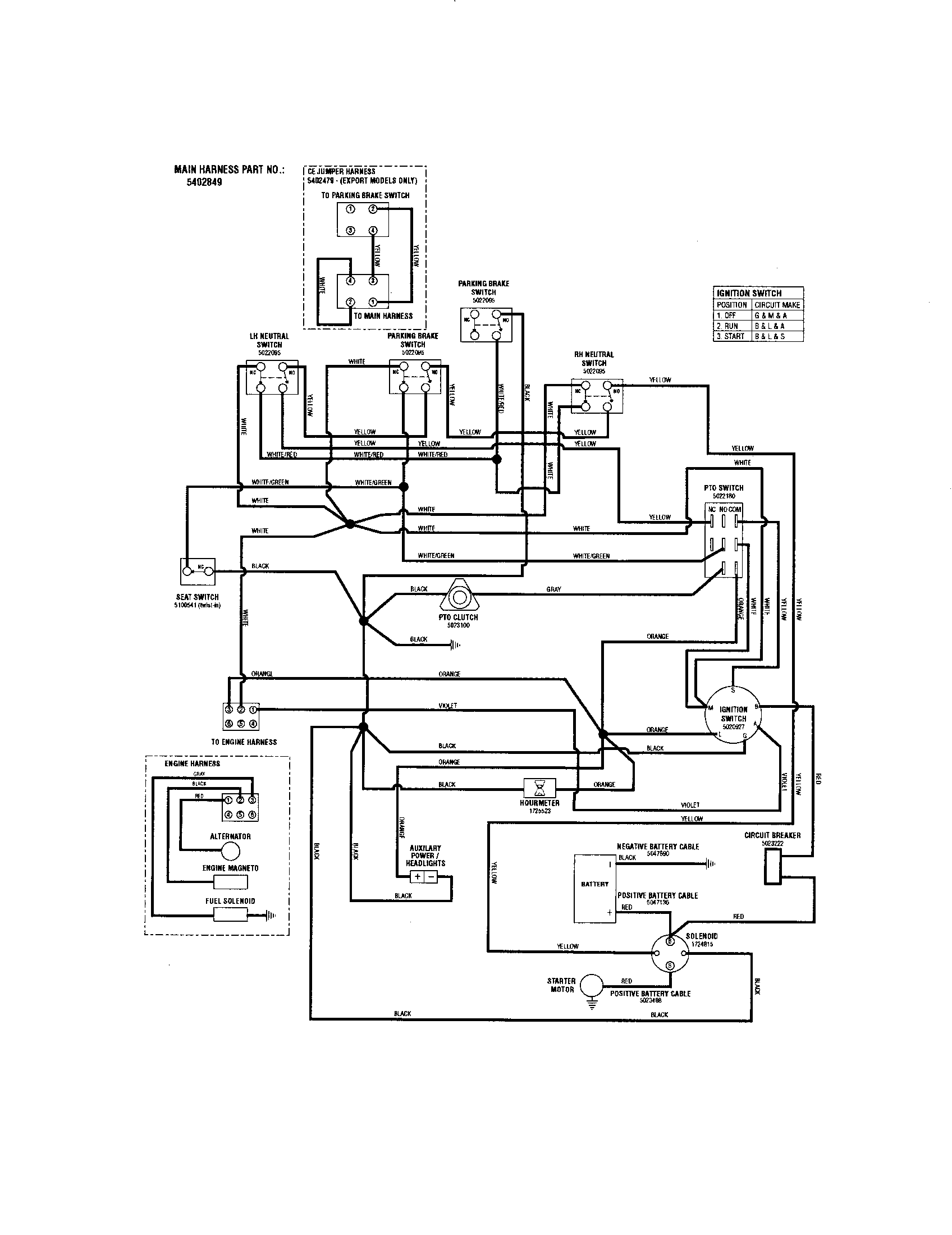 WIRING SCHEMATIC-24 HP B & S