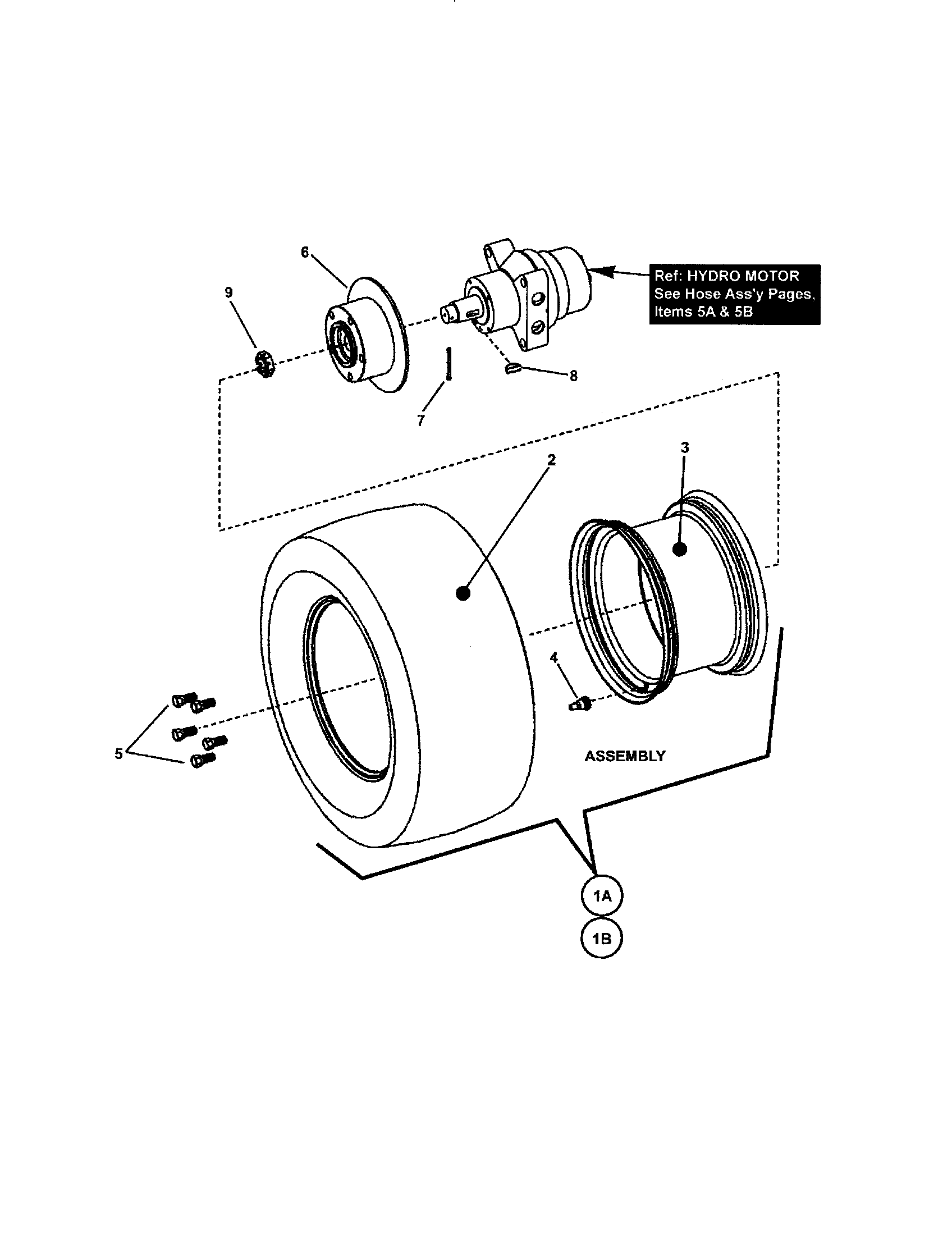 Drive tire and wheel