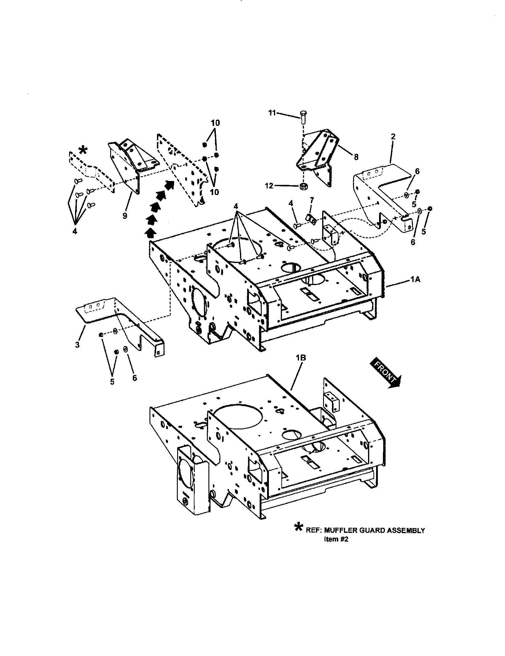 REAR FRAME/TANK BRACKETS