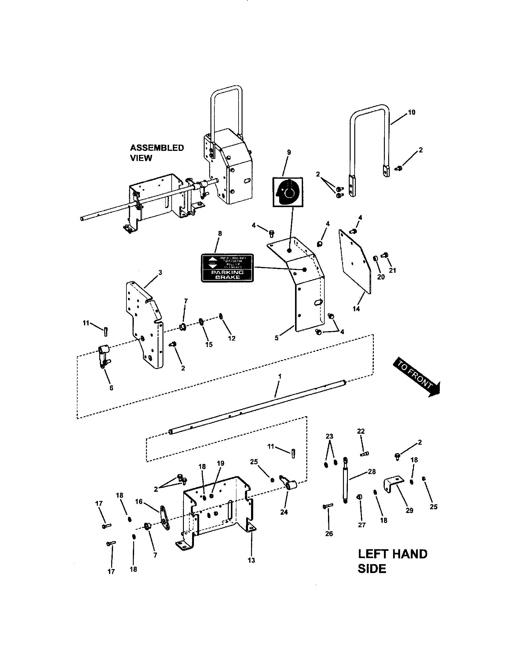 JOYSTICK CONTROL (L.H. SIDE)