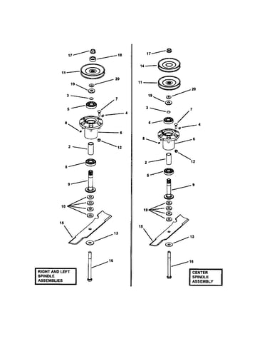 Deck spindle