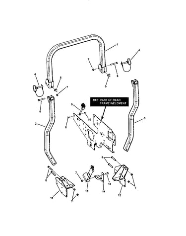 Roll bar protective structure