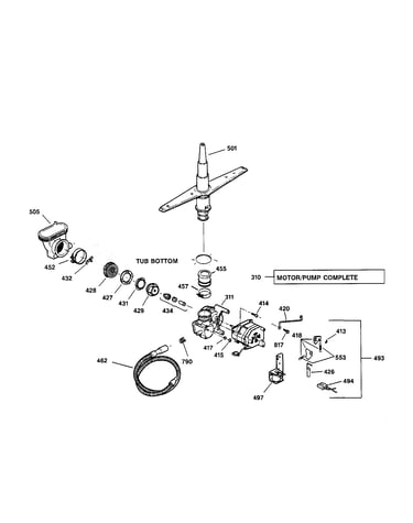Motor-pump mechanism