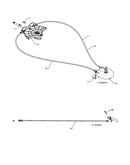 Lever/cable rotator/steer cable