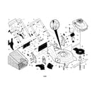 Craftsman 917370771 engine/housing/handle diagram