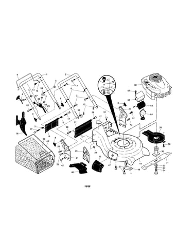 Engine/housing/handle