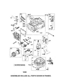 Cylinder/crankshaft/sump