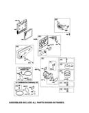 Muffler/carburetor/air cleaner