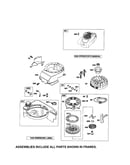 Rewind starter/fuel tank