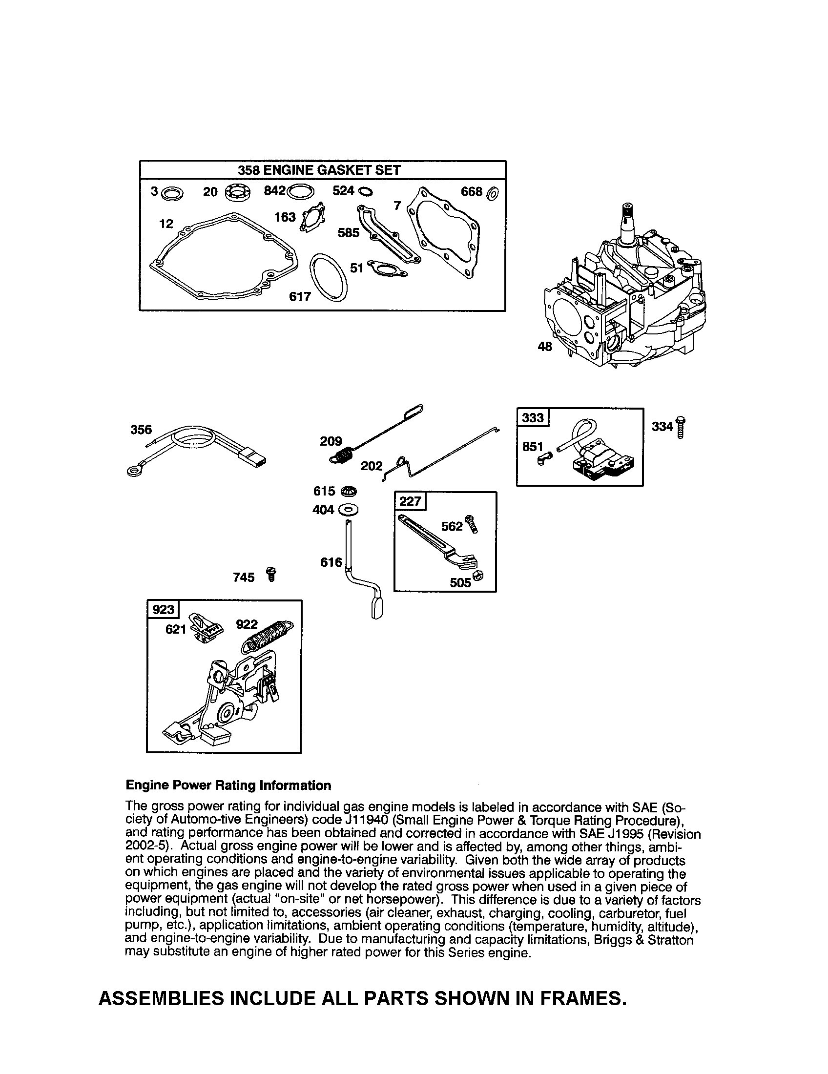 Short block/brake/magneto armature