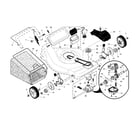 Craftsman 917376471 drive control/gear case/wheels diagram