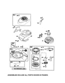 Fuel tank/rewind starter
