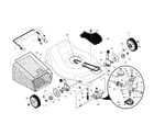 Craftsman 917376678 drive control/gear case/wheels diagram