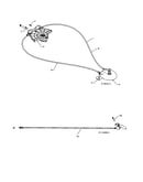 Lever/cable rotator/steer cable