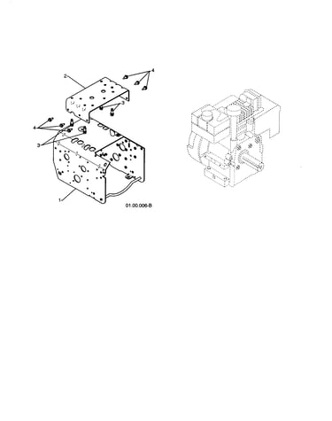 Engine/frame weldment