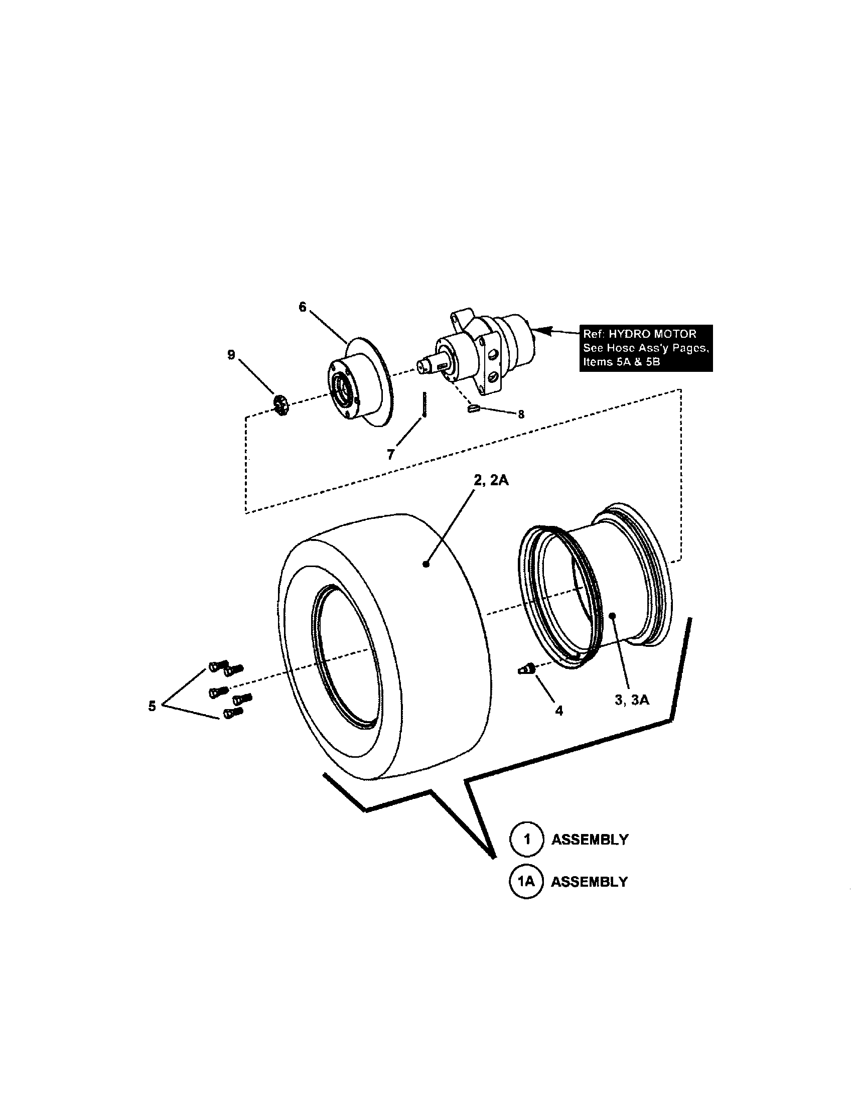 Drive tire/wheel