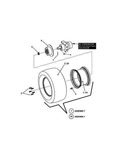 Drive tire/wheel