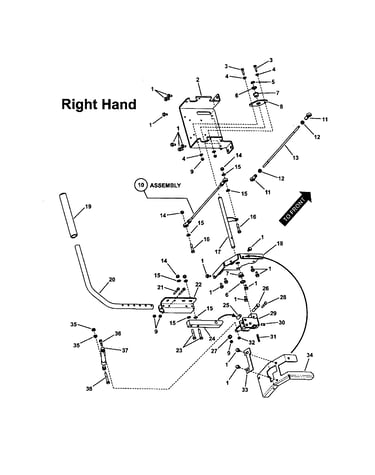 Twin stick control (r.h. side)