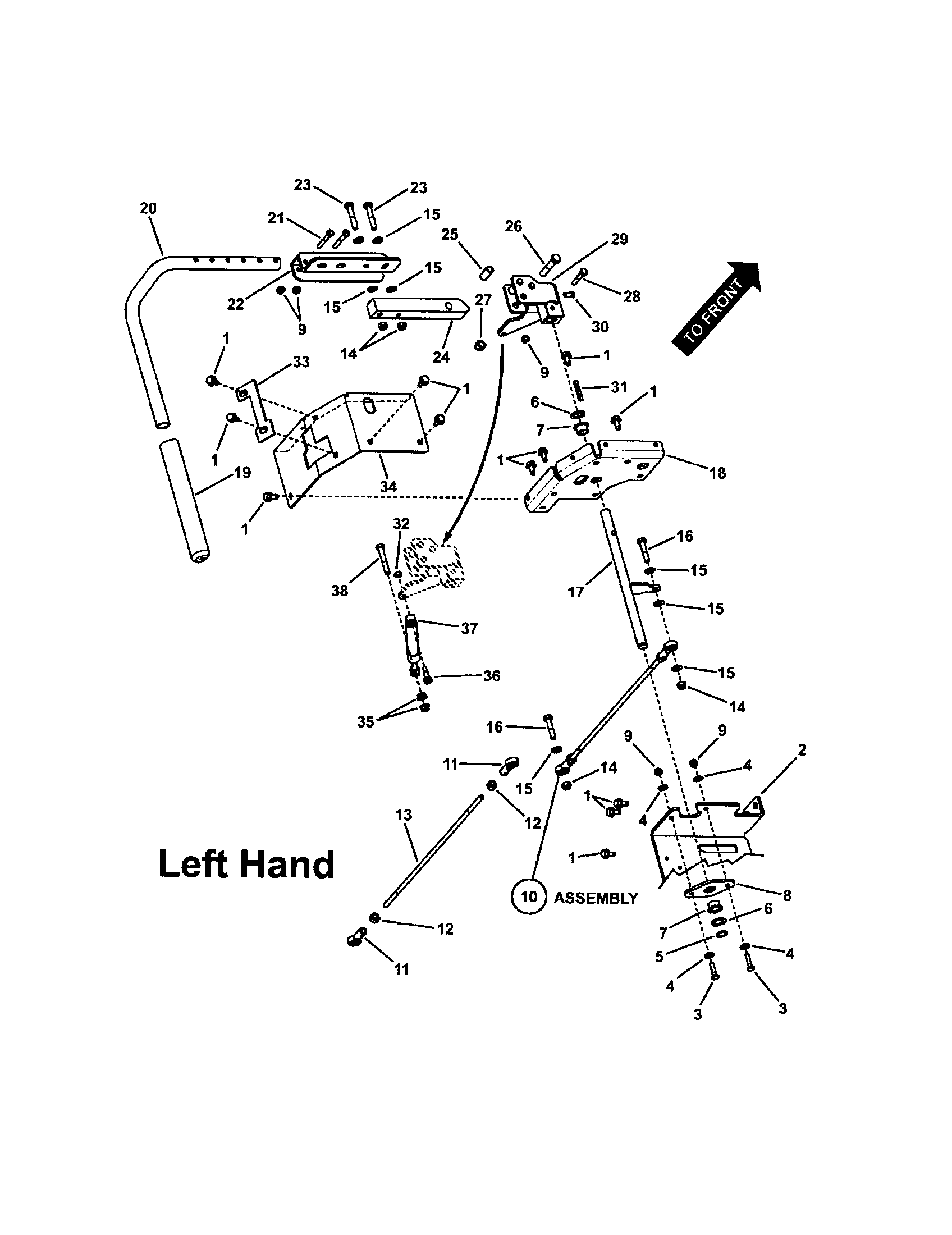 Twin stick control (l.h. side)