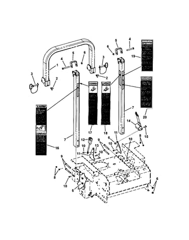 Roll bar protective structure