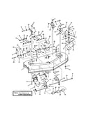 61" cutting deck (sub assy)