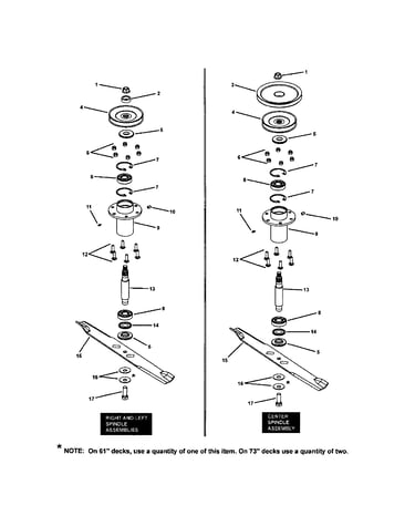 Deck spindle