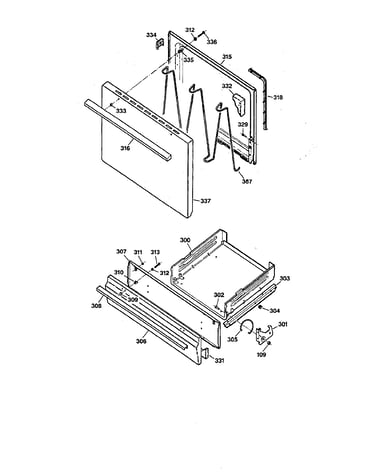 Door and drawer
