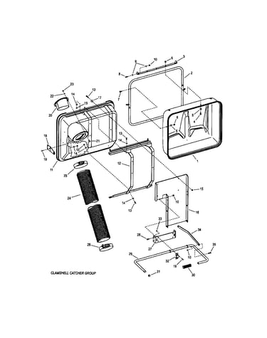 Z-vac clamshell catcher