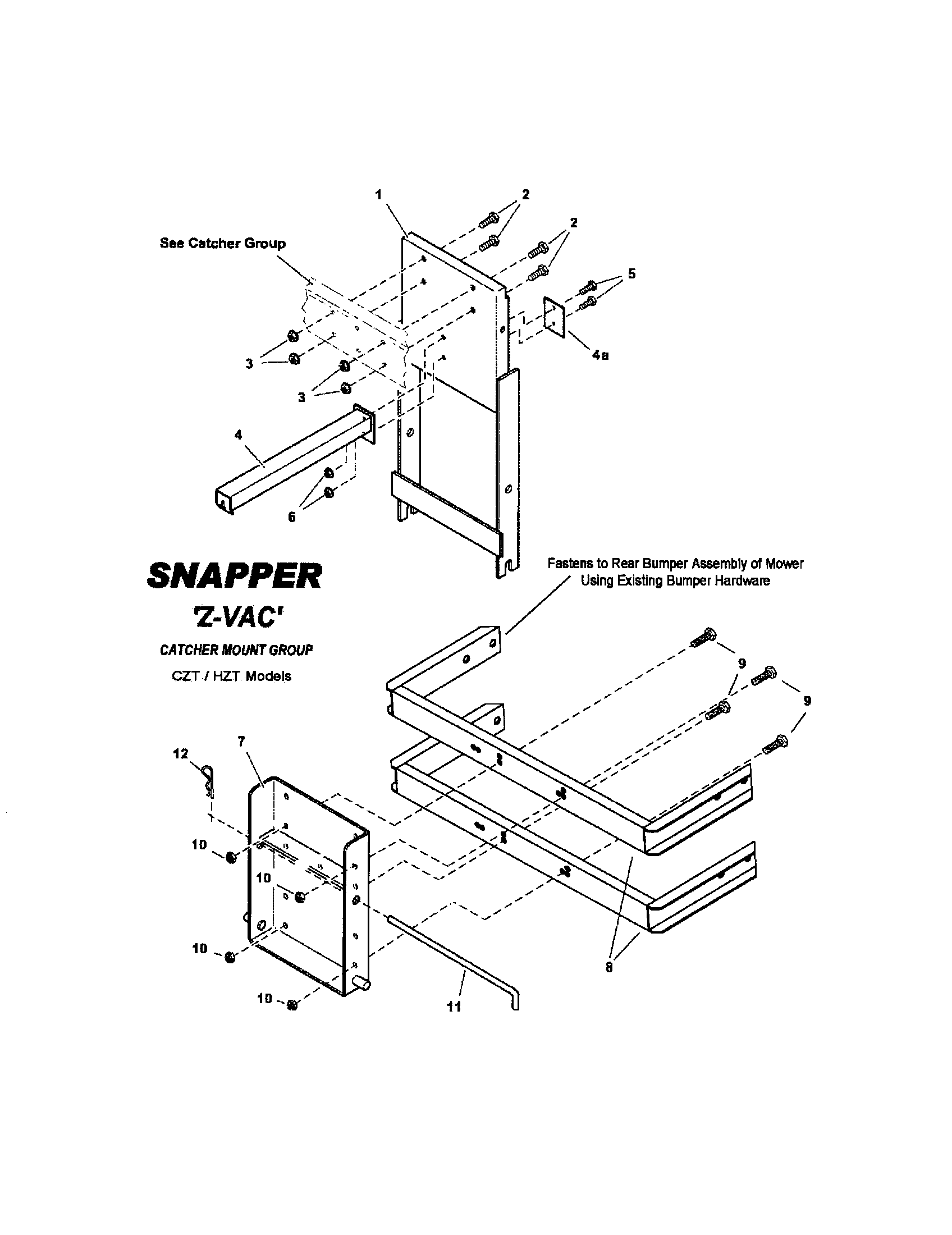 CZT/HZT CATCHER MOUNT