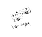 Snapper 13037123 front and rear wheels diagram