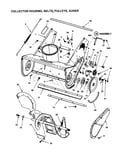 Housing/belts/pulleys/auger