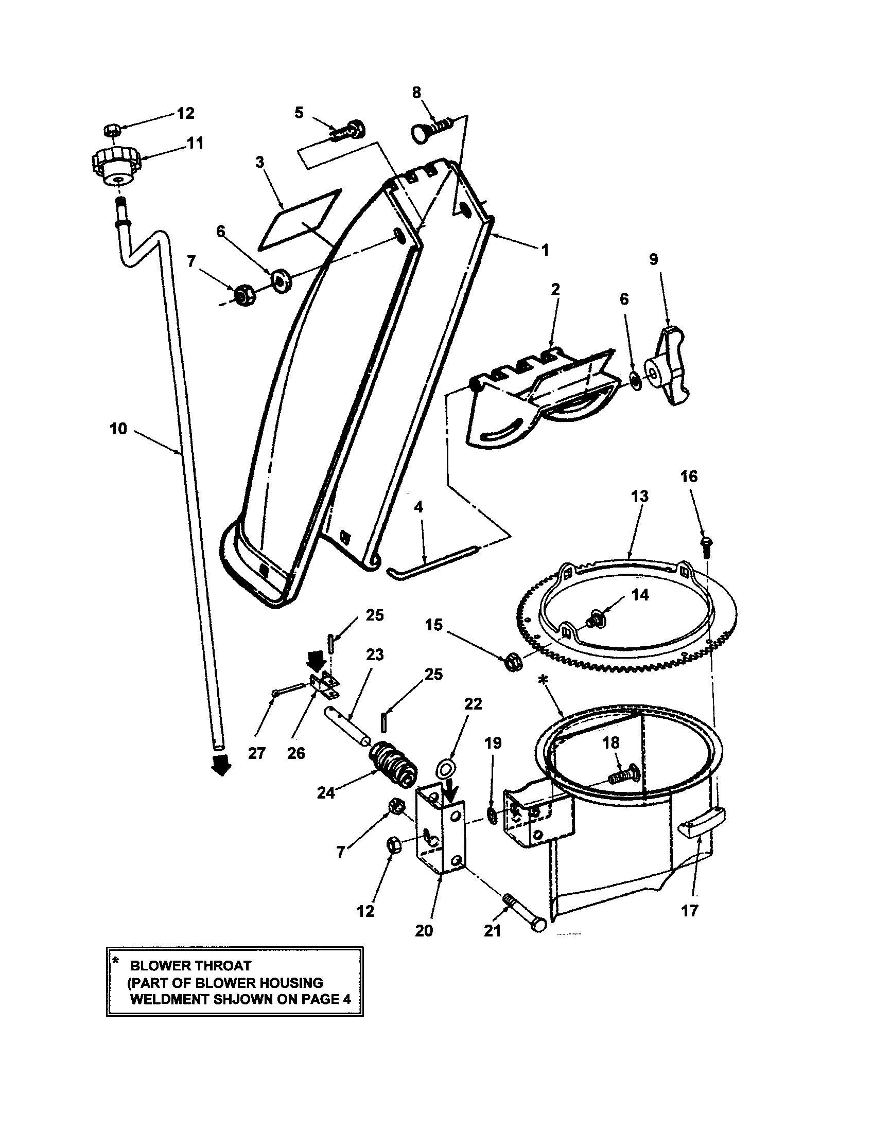 Discharge chute