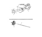 Snapper SX5200E engine, axle, wheels diagram