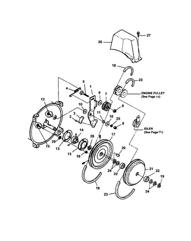 Belts/idler/drive plate/sheave
