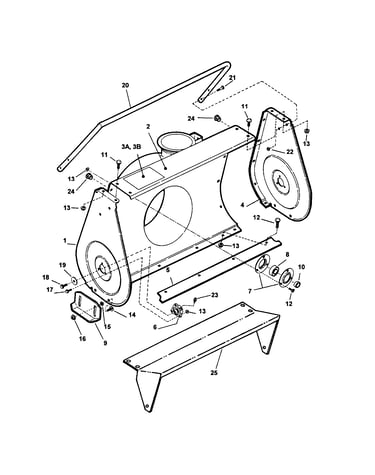 Collector housing (3 piece bolted)