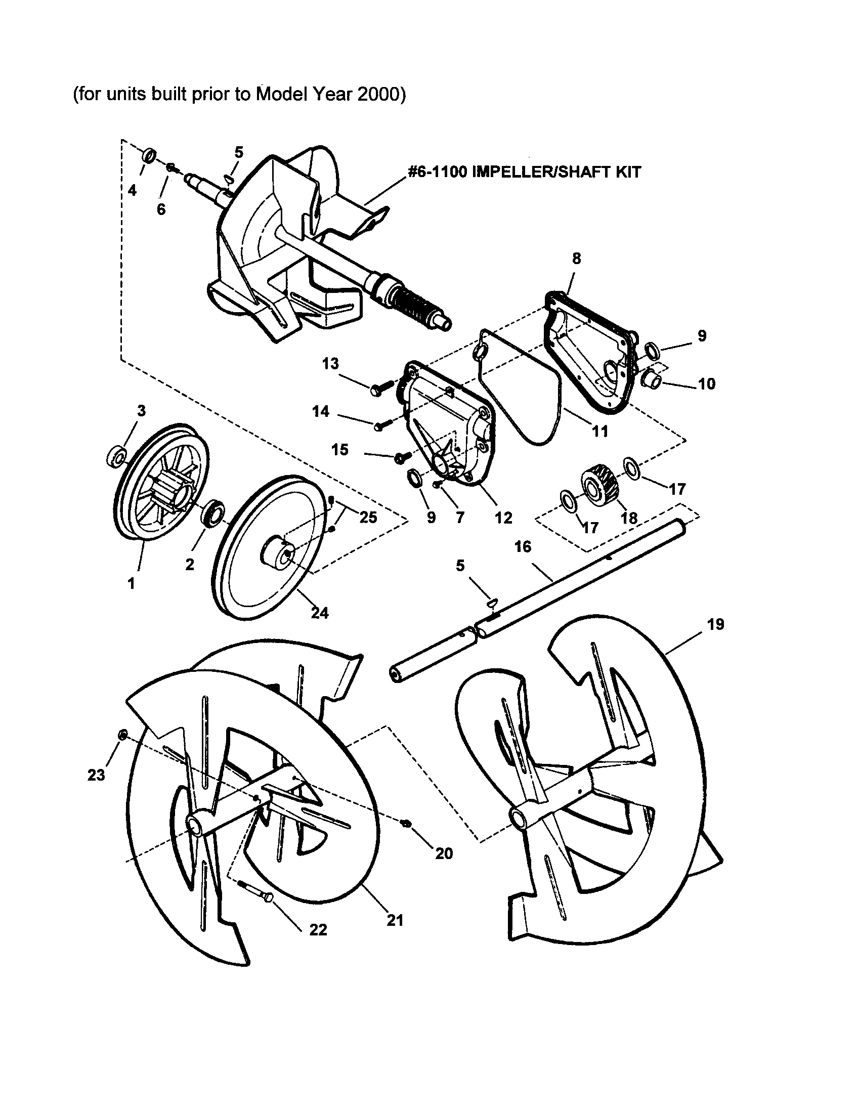 AUGERS/IMPELLER/GEAR CASE/SHAFT