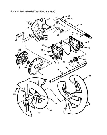 Augers/impeller/gear case/shaft