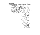 Snapper I55223 engine/pulley/idler/clutch system diagram