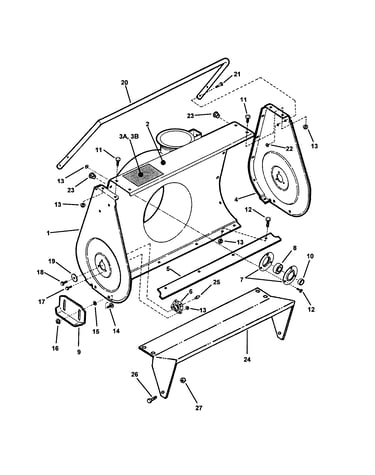 Collector housing (3 piece bolted)
