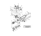 Snapper E9266 gearbox/shafts diagram