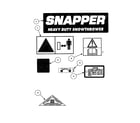 Snapper 9266E decals diagram