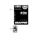 Snapper E9266 decals diagram