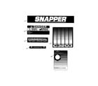 Snapper C3203 decals diagram