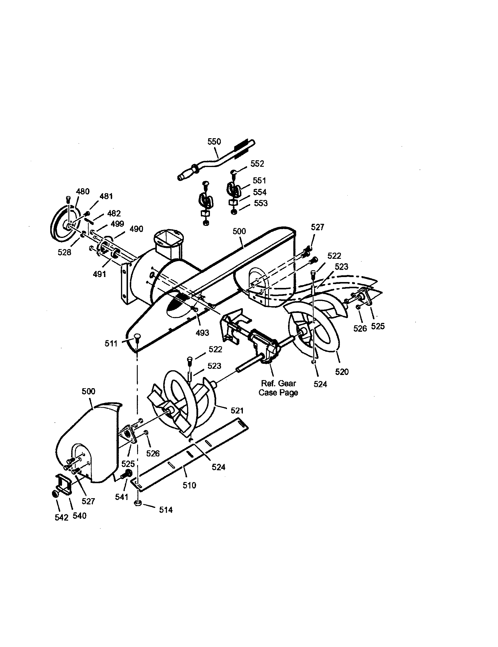 Auger housing