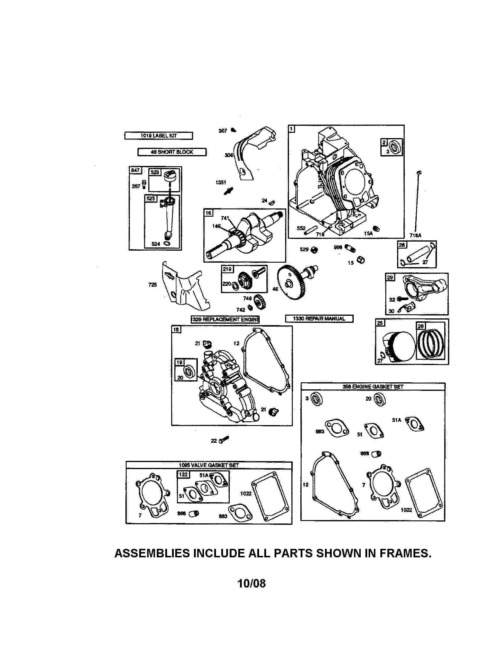 Cylinder/crankshaft/crankcase