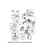 Rewind starter/blower housing