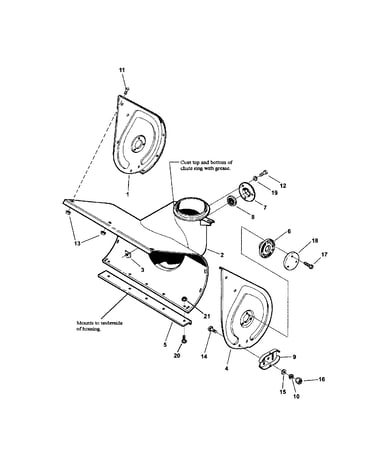 Collector housing (3 piece bolted)