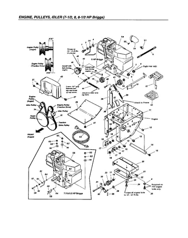 Engine/pulleys/idler-briggs