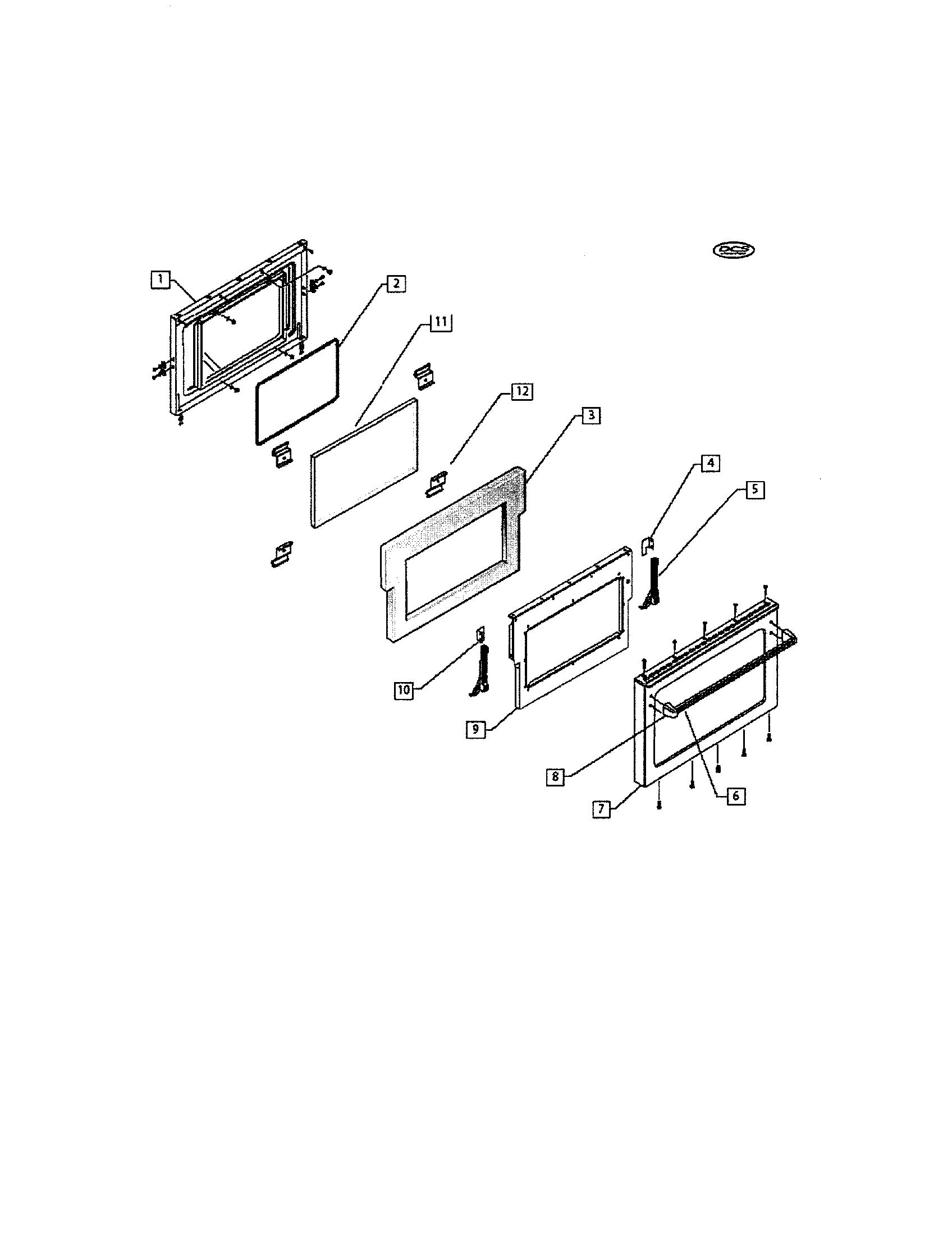 Oven door