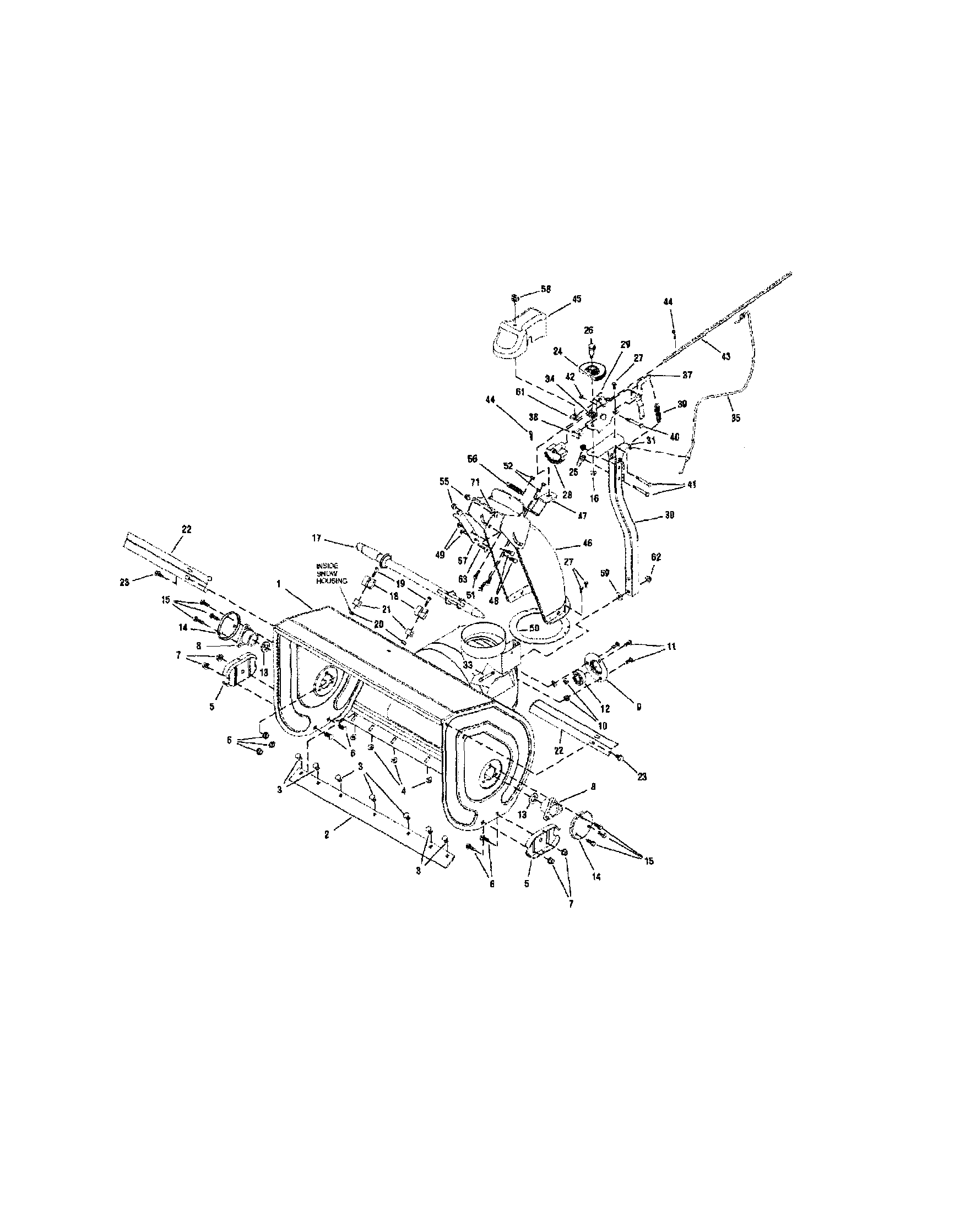 Auger housing/chute-domestic models